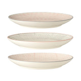 Bloomingville Cécile Teller, 3er Set, Bunt, 25cm, Steingut, dänisches Design