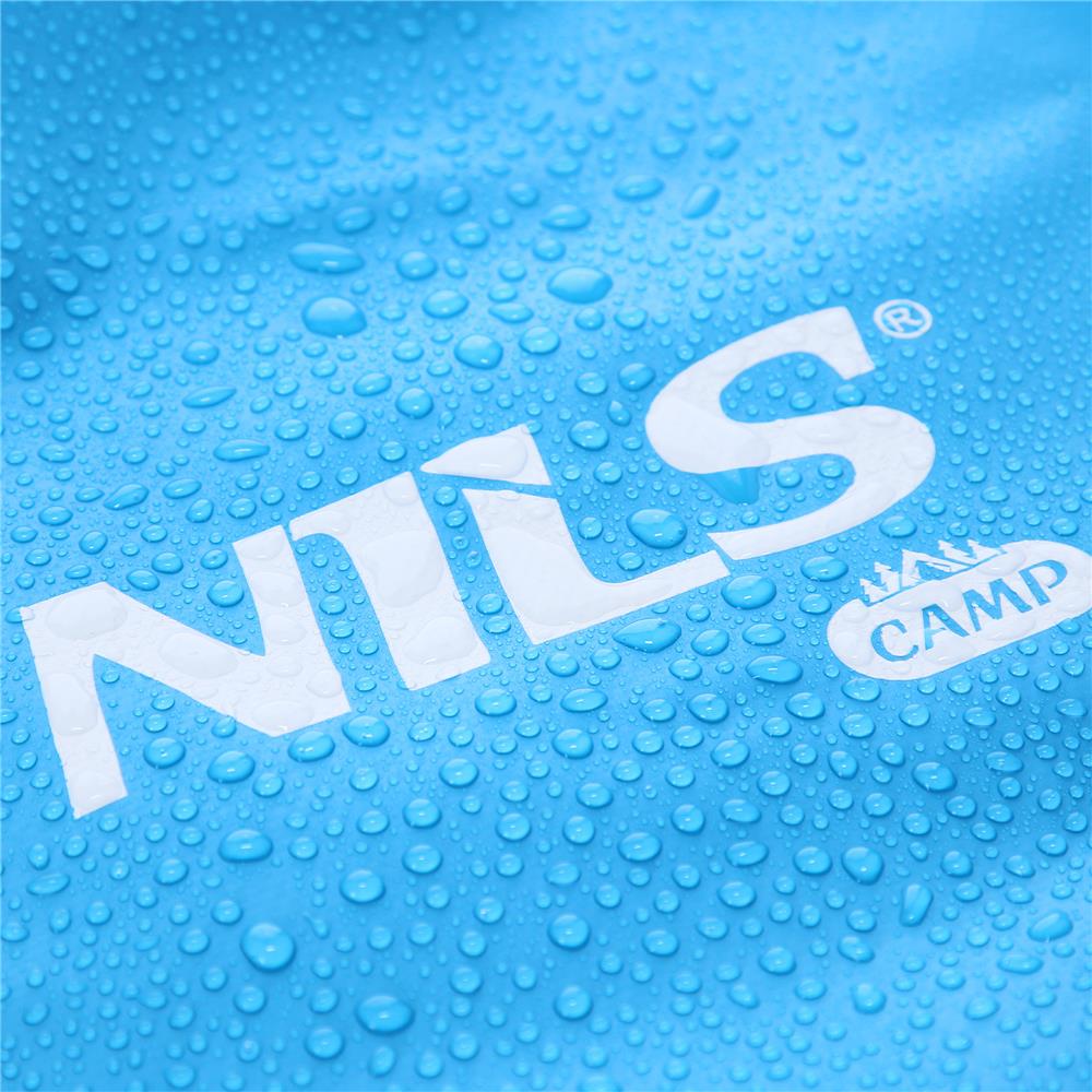 NILS CAMP Dry Bag 20L hellblau wasserdichter Beutel für Camping Kajak Strand Outdoor
