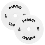 Hantelscheiben 5 kg Gewichtheberscheiben 50 mm, 2 Stück | HMS TPP05