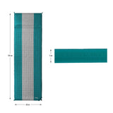 NILS CAMP selbstaufblasende Campingmatte 195 cm türkis-grau Isomatte Outdoor Schlafmatte