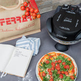 G3Ferrari elektrischer Pizzaofen Delizia 1200 W für Pizza Ø 31cm schwarz Pizzamaker mit feuerfestem Naturstein