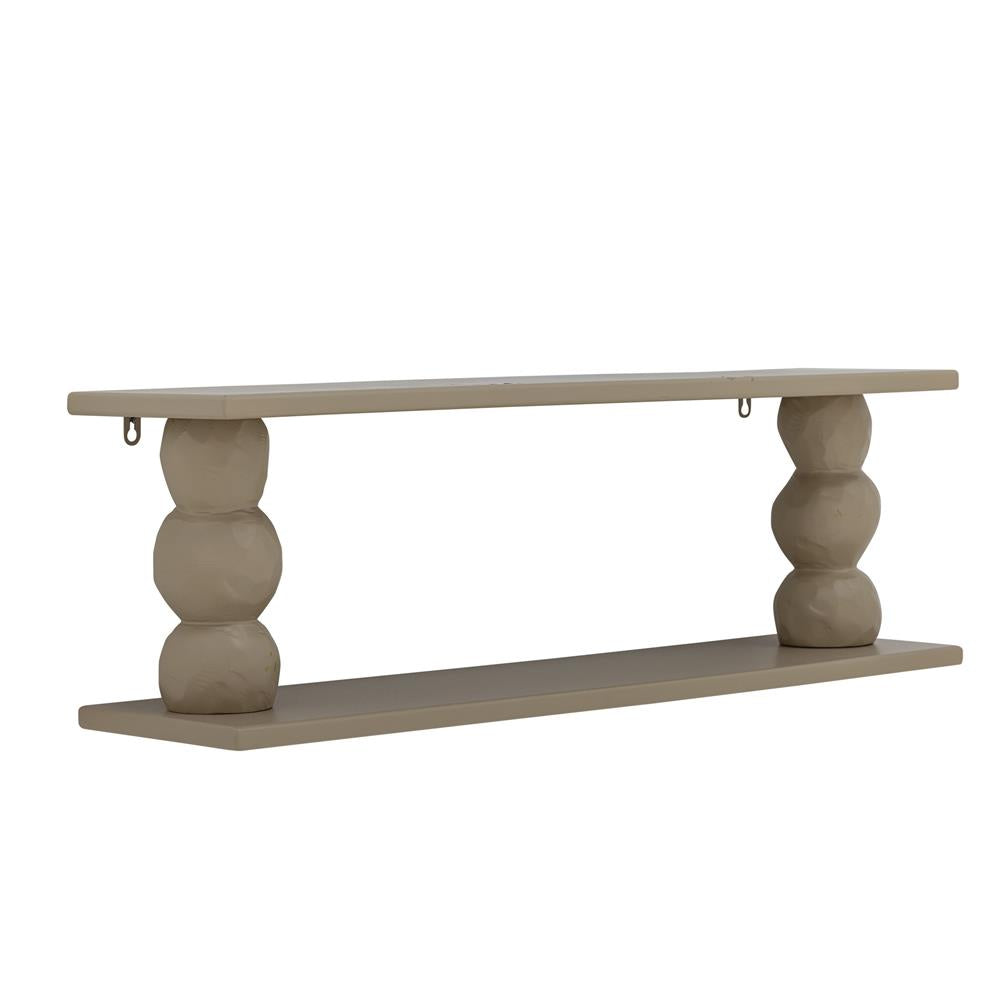 Bloomingville Solan Regal natur - Wandregal aus MDF mit skulpturalem Design für Wohnzimmer