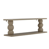 Bloomingville Solan Regal natur - Wandregal aus MDF mit skulpturalem Design für Wohnzimmer