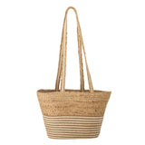 Bloomingville Simona Einkaufstasche aus Jute in Natur – nachhaltige Tragetasche für Einkauf & Strand