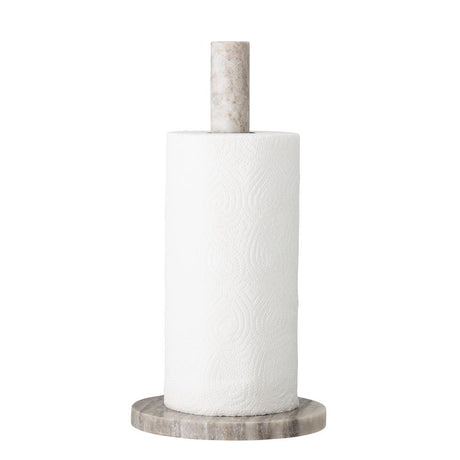 Bloomingville Emy Küchenpapierhalter Marmor 15 x 30 cm Küchenrollenhalter Küchenpapierständer