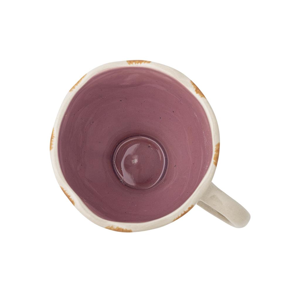 Bloomingville Willa Tasse aus Steingut in Bunt 215 ml – kleine Tasse mit Fuß für Frühstück & Tischdeko