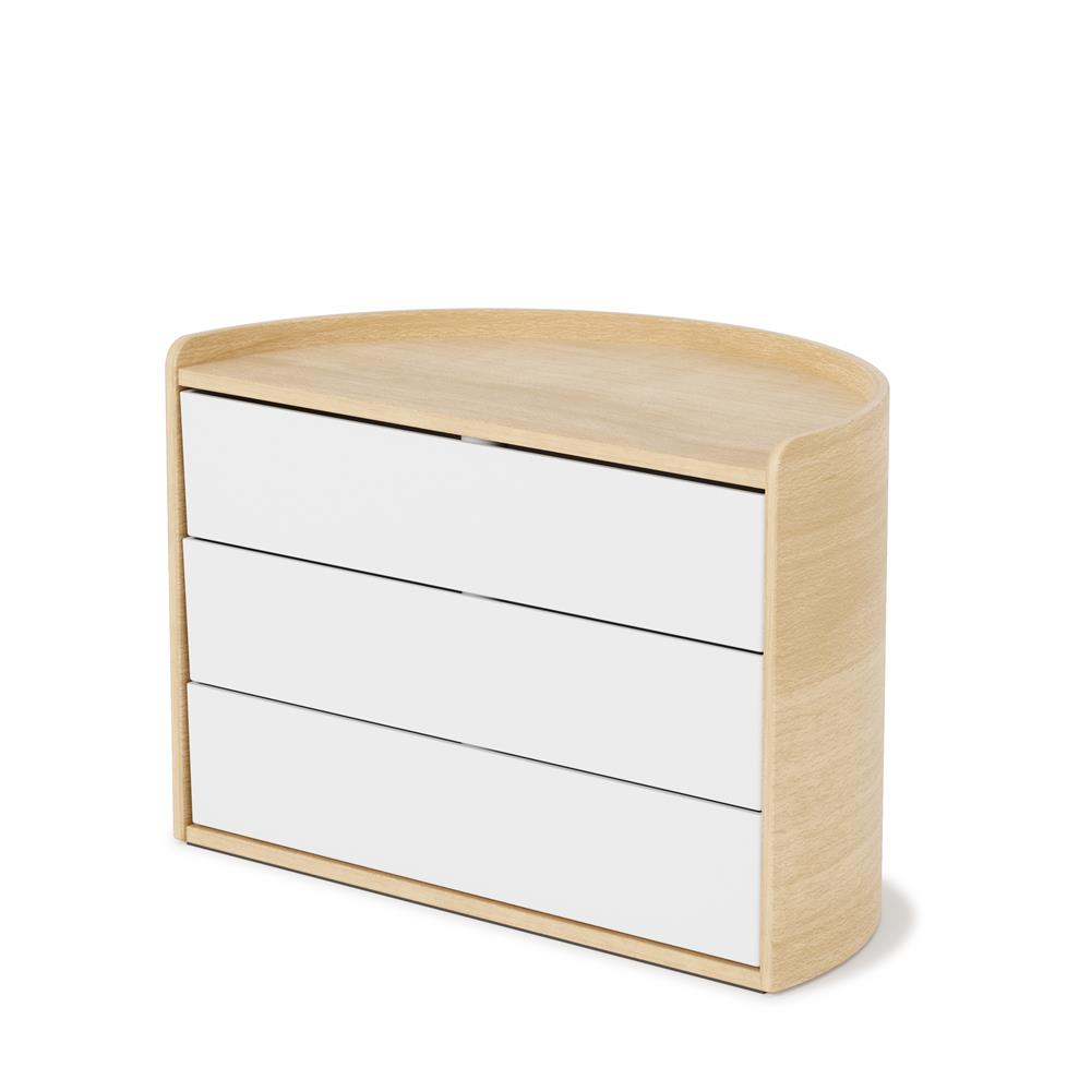 Umbra Moona Schmuckaufbewahrung Makeup Organizer und Accessoire Organizer mit drehbaren Schubfächern