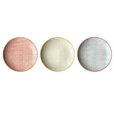 Bloomingville Carla Teller, 3er Set, Bunt, 20cm, Steingut, dänisches Design
