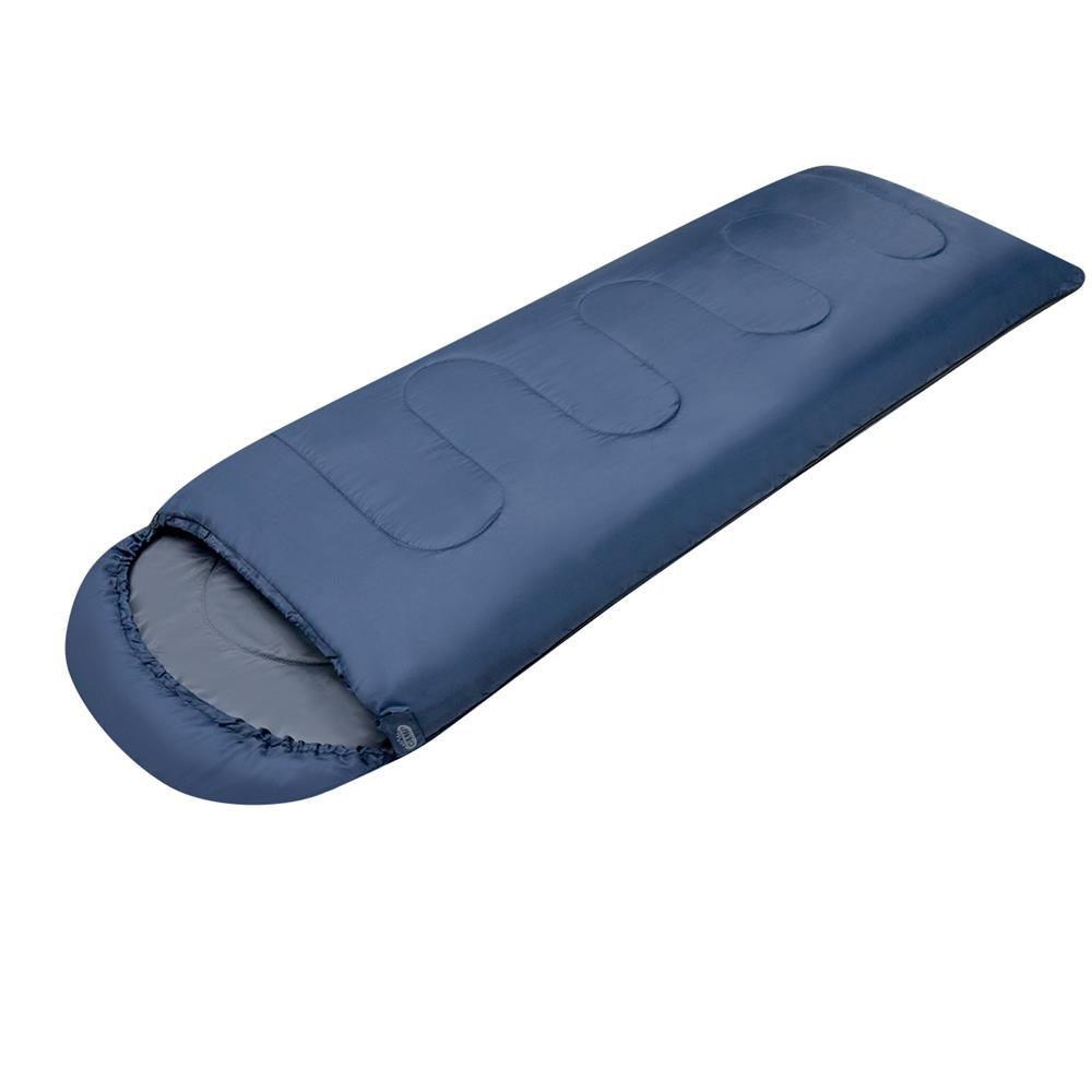 NILS CAMP Schlafsack Größe M Dunkelblau-Grau - leichter Sommerschlafsack für Camping, Reisen & Outdoor