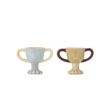 Bloomingville MINI Trophy Eierbecher 2er Set Bunt Steingut Kinder