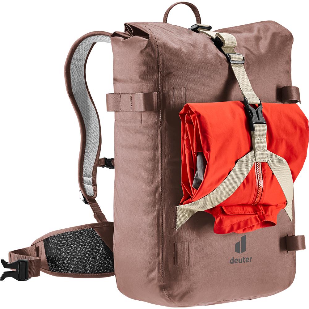 deuter Amager 25+5, Fahrradrucksack, raisin (braun), 29L, Fahrradtasche