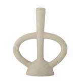 Bloomingville Ramina Kerzenständer in Weiß, 21cm, aus Polyresin