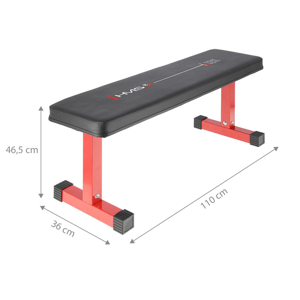 Hantelbank Trainingsbank Flachbank bis 140 kg Home Gym | HMS L1211
