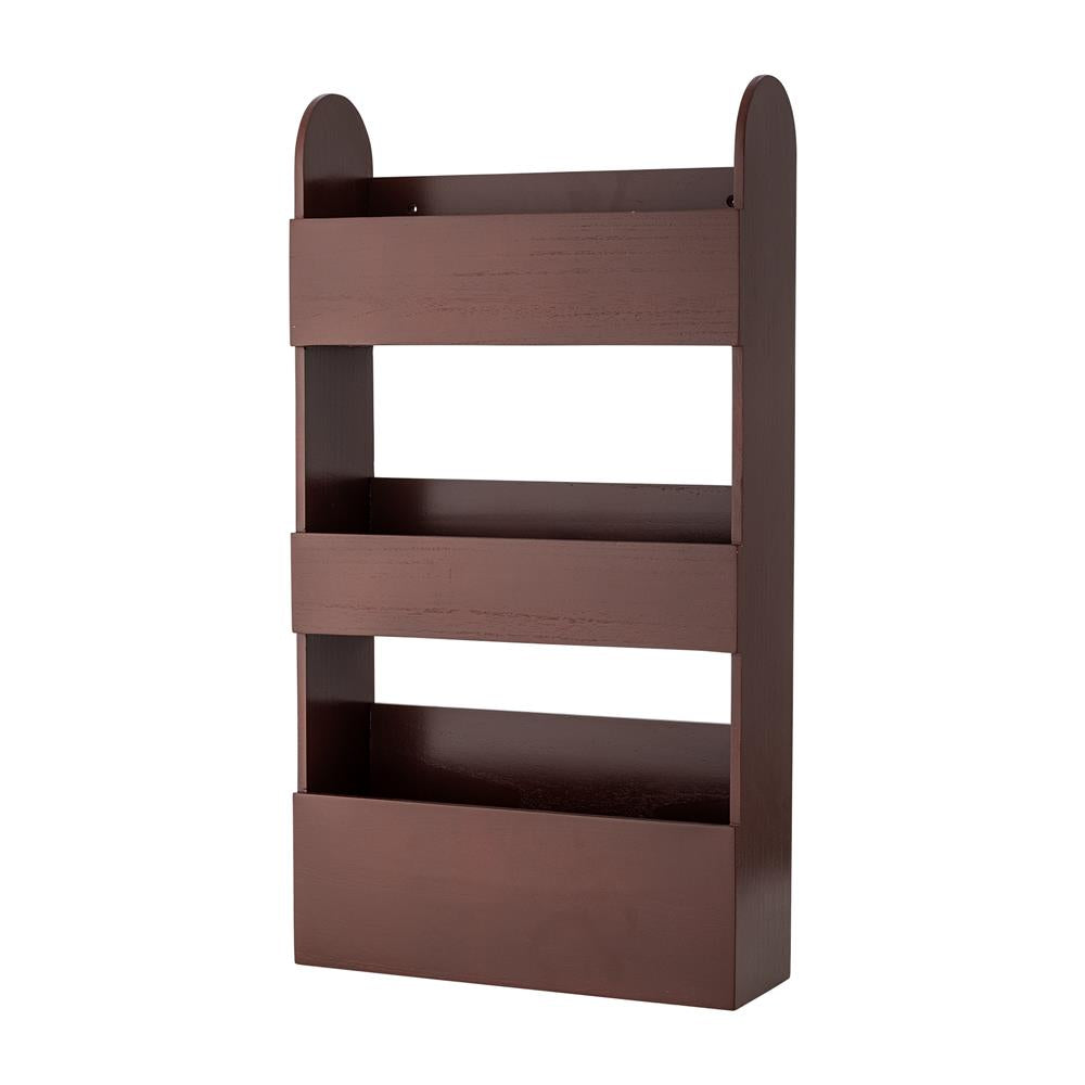 Bloomingville MINI Moris Regal rot - Wandregal aus Holz für Kinderzimmer, Bücher & Deko