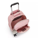 Kipling NEW ZEA, großer Kinder-Rucksack mit Rollen, Bridal Rose (rosa), Schulrucksack mit Laptopfach