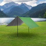NILS CAMP Tarp 300x300 cm in Grün - wasserdichte Camping Plane für Outdoor, Trekking & Schutz