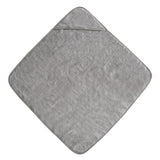 Mushie Baby-Kapuzenhandtuch, Gray, aus 100% Bio-Baumwolle