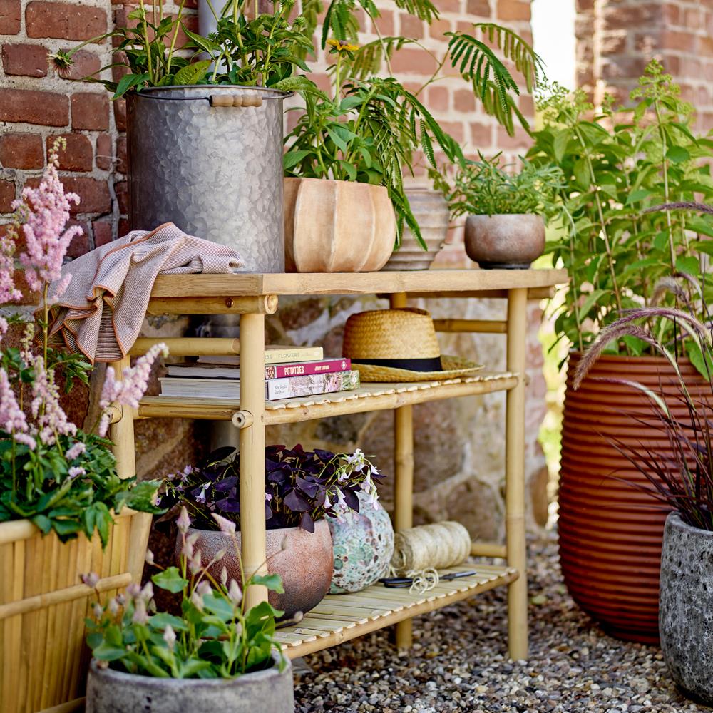 Bloomingville Conja Deko‑Blumentopf braun aus Terrakotta – Übertopf für Wohnzimmer