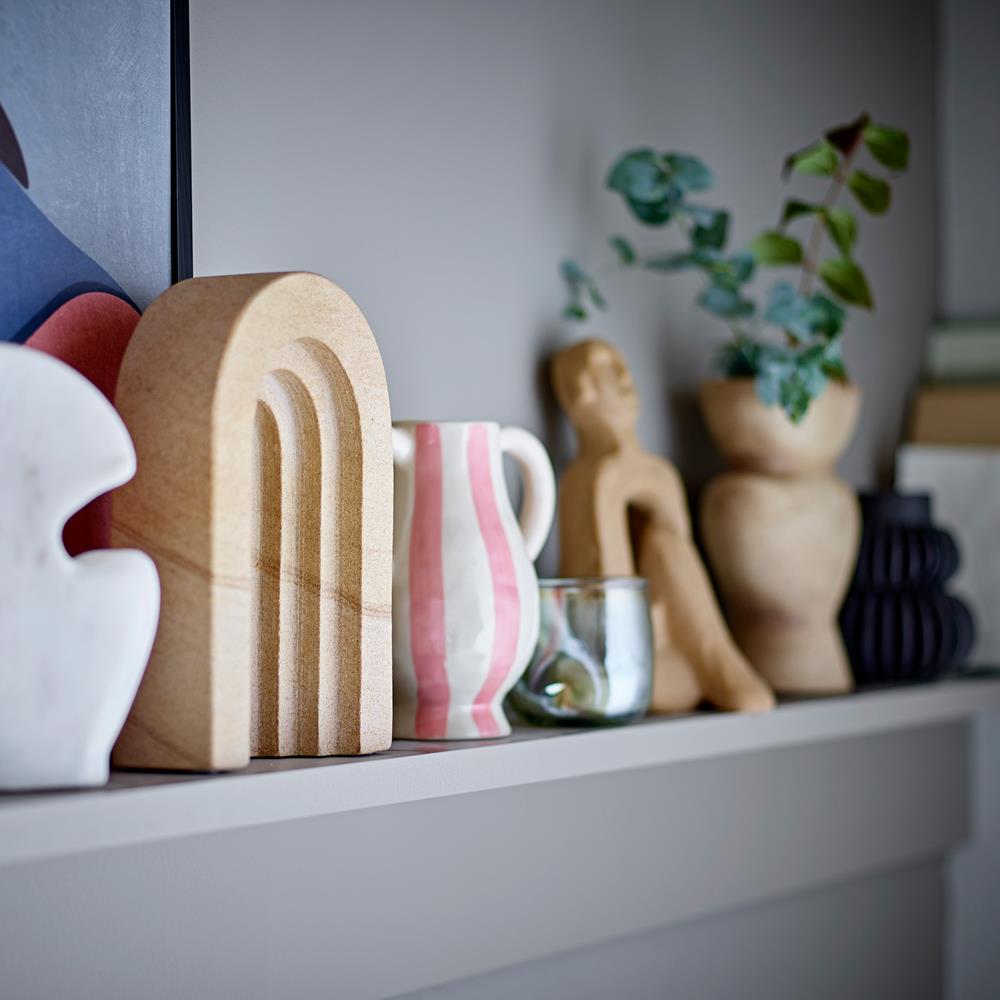 Bloomingville Cristel Deko‑Vase natur aus Terrakotta – dekorative Vase für Wohnzimmer & Tischdeko