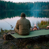 NILS CAMP Feldbett klappbar grün mit verstellbarer Lehne für Camping Outdoor