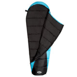 NILS CAMP Schlafsack Schwarz-Blau - Mumienschlafsack für Camping, Trekking & Outdoor