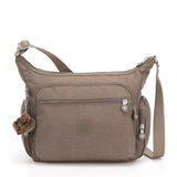 Kipling GABBIE, mittelgroße Umhängetasche, True Beige (beige), Crossbody Tasche mit vielen Fächern