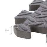 HMS Premium MP12 Puzzle‑Matte Fitness Unterlegmatte 9‑teilig 12 mm Dunkelgrau