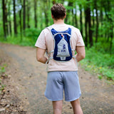 NILS CAMP Laufrucksack Tripper 10L Blau - Outdoor Rucksack Joggen Wandern Fahrrad