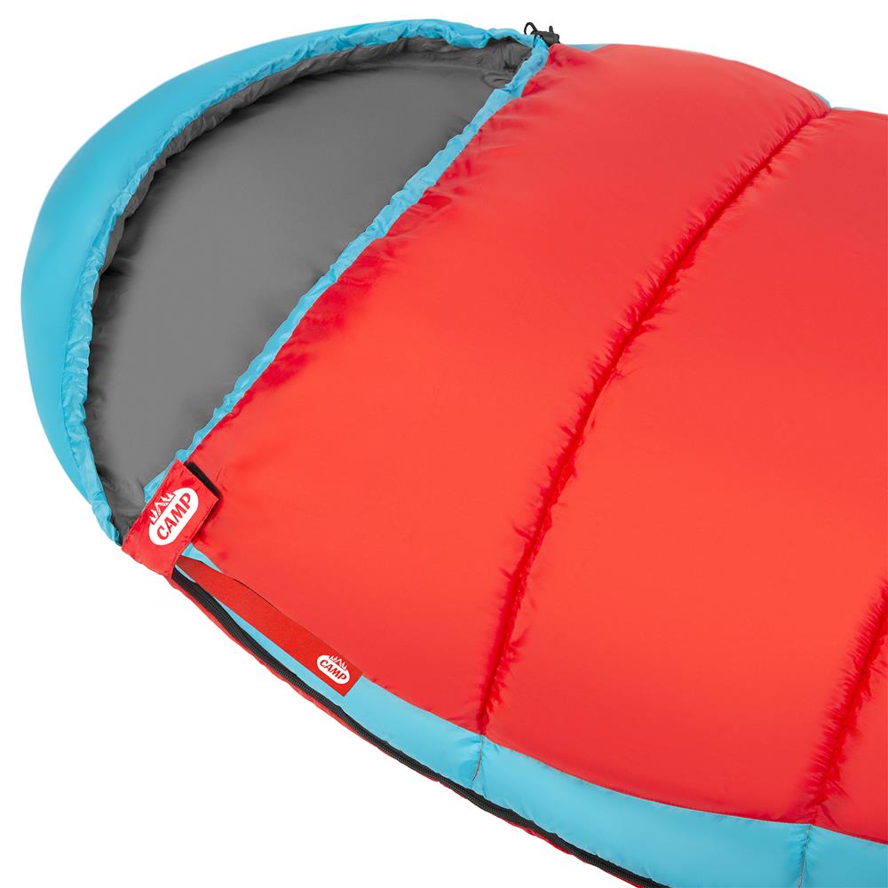 NILS CAMP Schlafsack Rot-Blau - Mumienschlafsack für Camping, Trekking & Outdoor