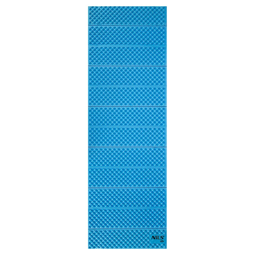 NILS CAMP faltbare Isomatte 188 cm in blau Camping Schlafmatte Outdoor Trekking Festival