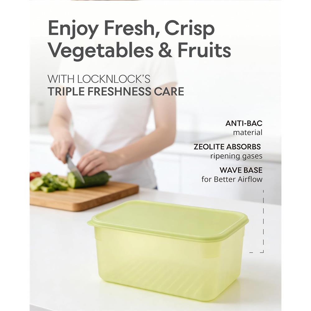 LocknLock Fresh Block 760 ml, 2-teilig, für Obst & Gemüse, BPA-frei