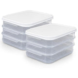 LocknLock Frischhaltedosen für Aufschnitt 1,2 L 6er Set - Aufschnittbox stapelbar BPA-frei