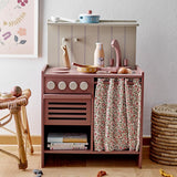 Bloomingville MINI Pippi Mini Ofen Spielküche Holz braun Kinderküche