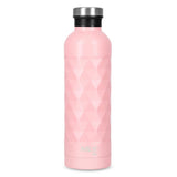 NILS CAMP Trinkflasche 750 ml Edelstahl rosa isoliert für Outdoor Reisen Sport