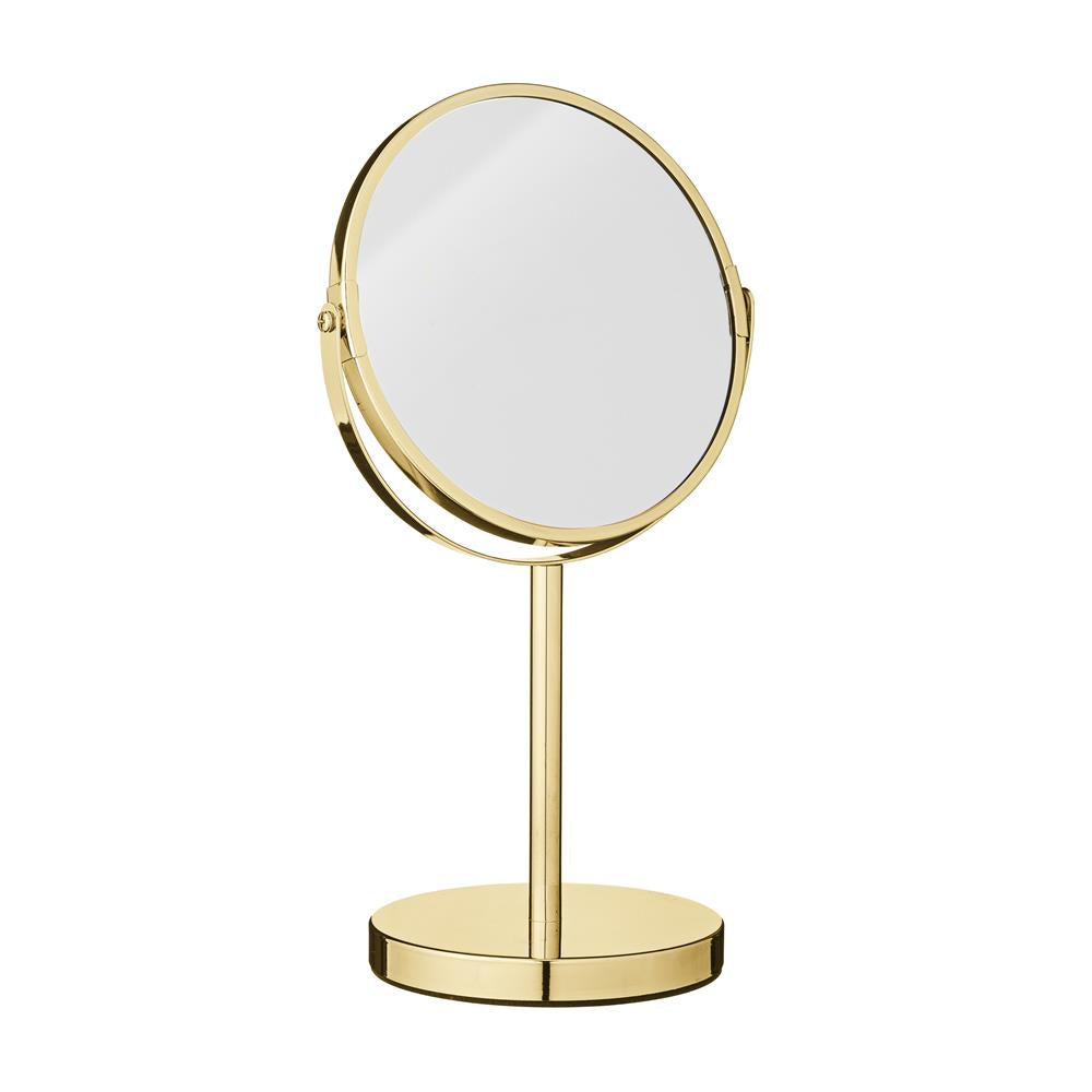 Bloomingville Milde Spiegel Gold Metal 20 x 35 cm Standpiegel Schminkspiegel