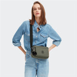 Kipling ABANU M, Mittelgroße Umhängetasche, Green Moss (grün), 4L, Schultertasche