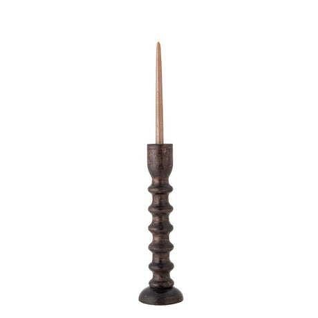 Bloomingville Brenda Kerzenständer, Braun, Mangoholz, 43 cm, dänisches Design