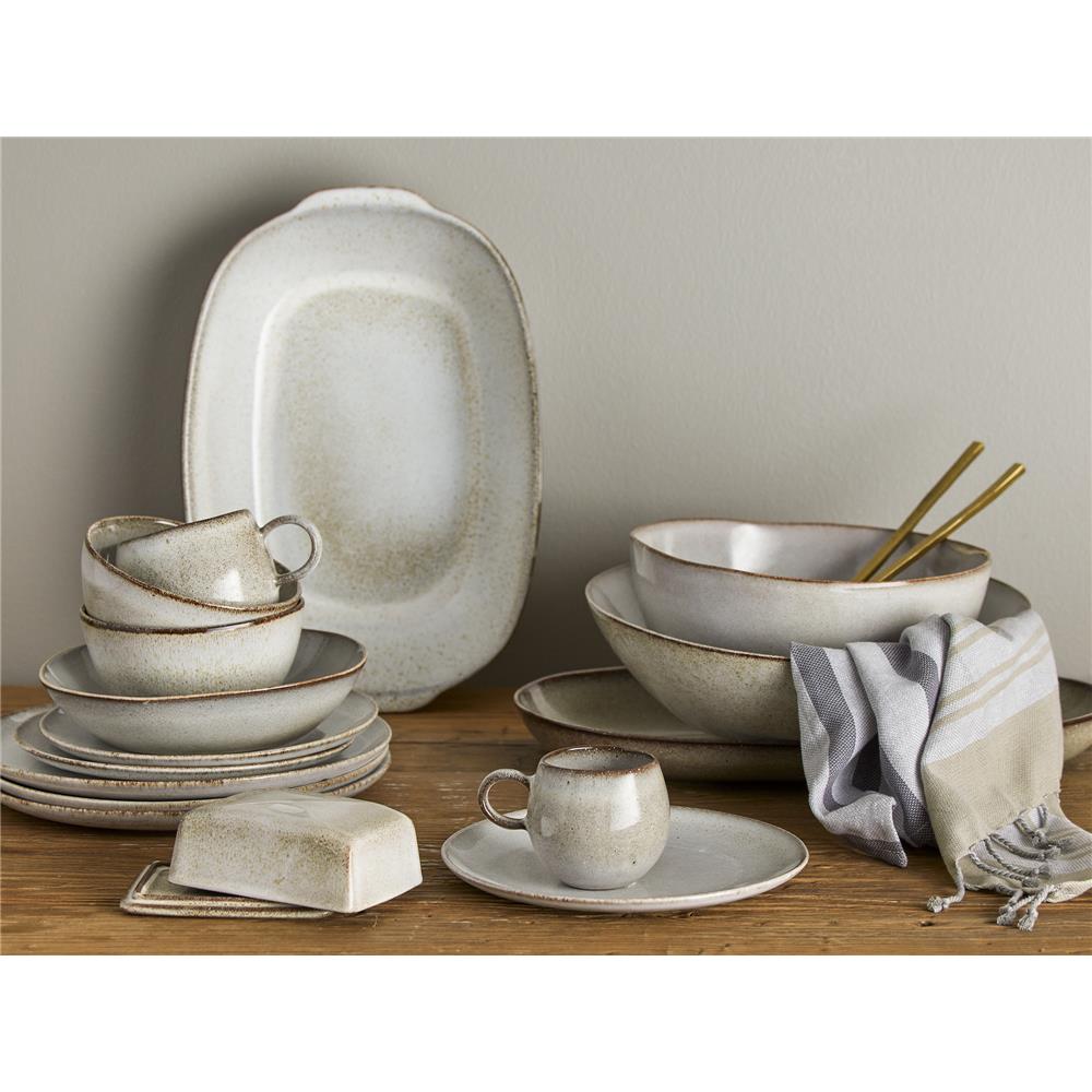 Bloomingville Sandrine Tasse, Natur, 500ml, Steingut, dänisches Design