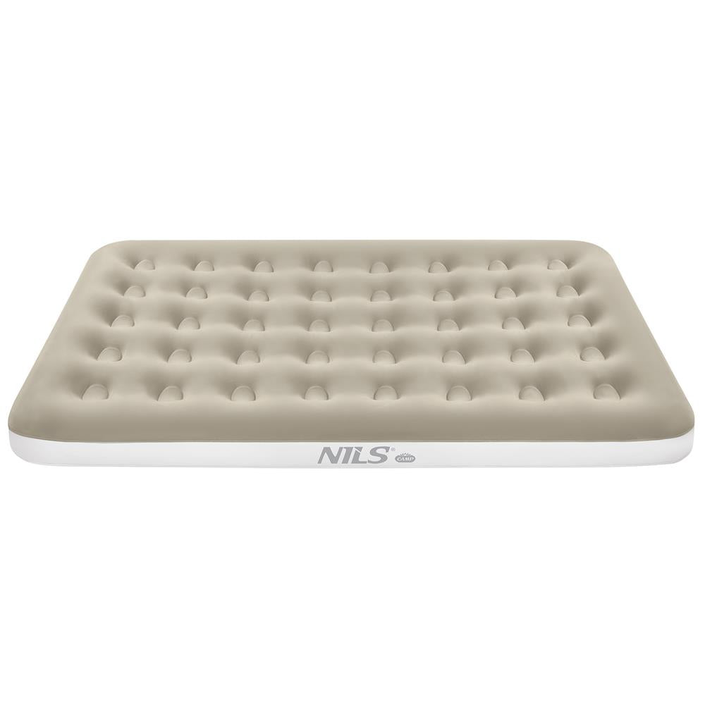 NILS CAMP Campingmatratze Doppelbett beige 191x137x22 cm für Camping Reise Gästebett