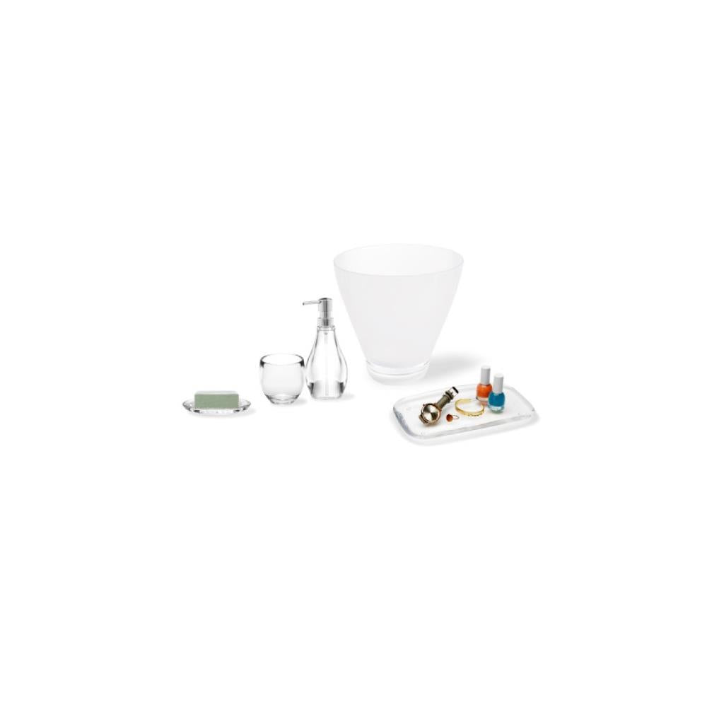 Umbra Droplet Seifenspender 280 ml Acrylglas Transparent Hygienespender Spülmittelspender