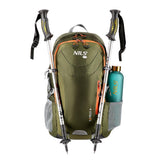 NILS CAMP Trekkingrucksack Rambler 40L in Grün - Outdoor Rucksack mit Belüftung & Regenhülle