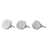 Bloomingville Ferri Haken silber - 3er Set Wandhaken modern Aluminium für Flur Bad & Küche