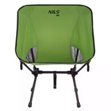 NILS CAMP ultraleichter Klappstuhl in Grün - kompakter Campingstuhl für Trekking, Angeln & Outdoor