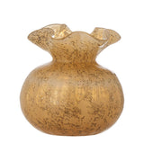 Bloomingville Thebe Vase in Orange, 12cm, aus Glas mundgeblasen