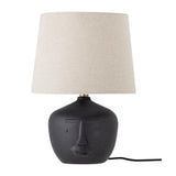 Bloomingville Matheo Tischleuchte Schwarz Terracotta Gesicht Tischlampe Dekolampe dänisches Design