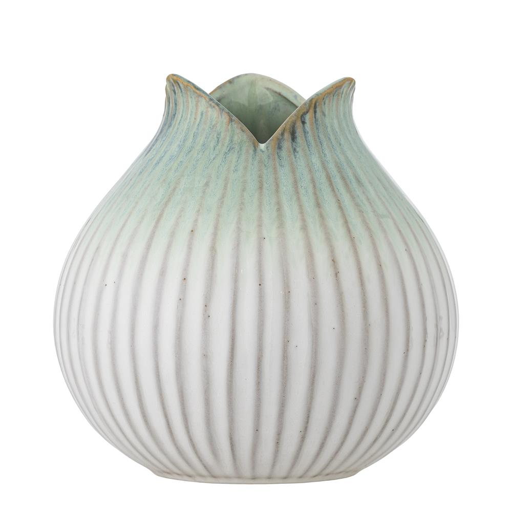 Bloomingville Skylar Vase Grün Steingut D19,5xH19,5 cm Deko