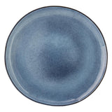 Bloomingville Sandrine Teller, Blau, 28,5cm, Steingut, dänisches Design