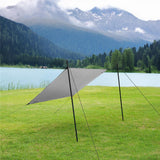 NILS CAMP Tarp 230x140 cm Blau - wasserdichte Camping Plane für Trekking, Outdoor & Schutz