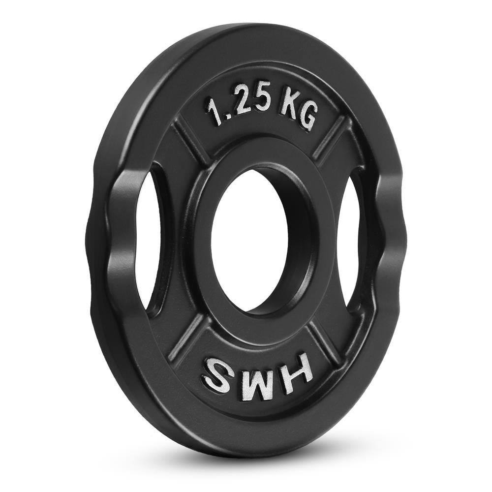 Hantelscheibe 1,25 kg Gusseisen 50 mm mit Griffen | HMS TOD01