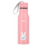 NILS NILS Thermobecher 500 ml Edelstahl rosa Kanninchen auslaufsicher mit Trageschlaufe